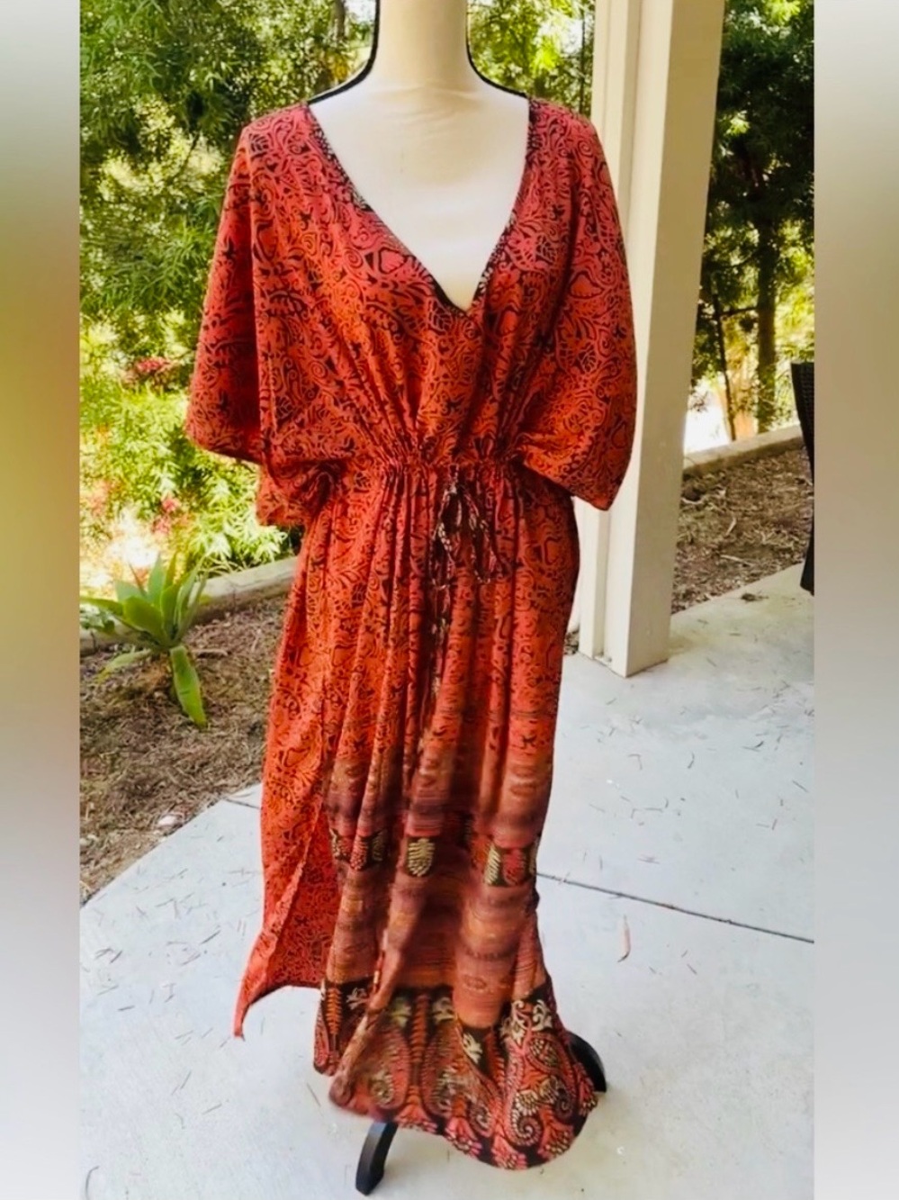 NWT Karma Highway Caftan Kaftan Cover-Up Dress Maxi